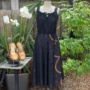Byer Too black vintage print circle or dress